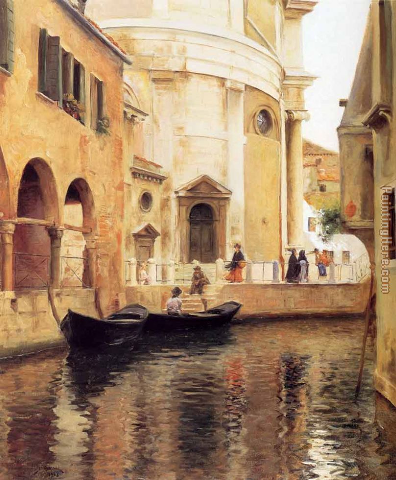 Rio Della Maddalena painting - Julius LeBlanc Stewart Rio Della Maddalena art painting